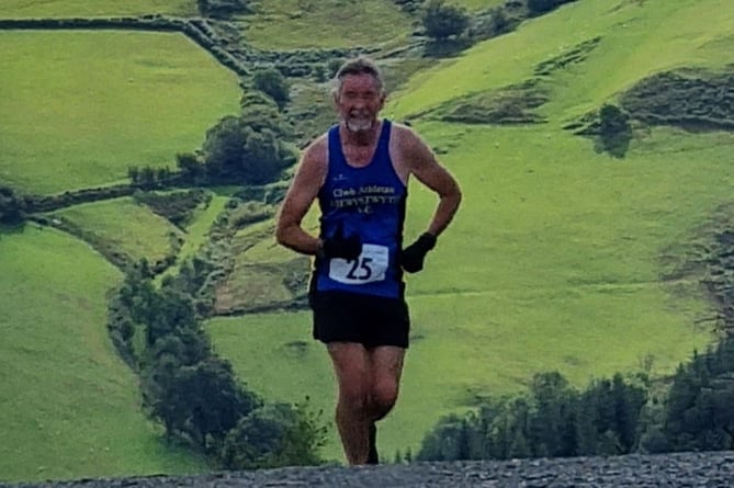 Cameron Pope at the Glyndŵr 7 mile trail 2022