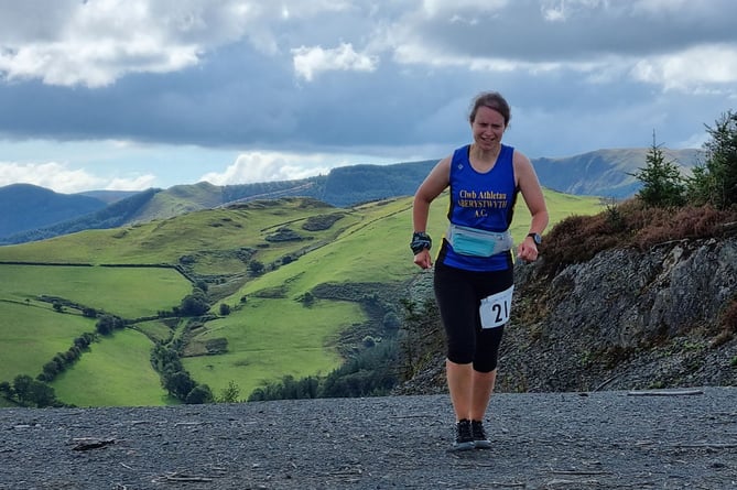 Christiane Kloos at the Glyndŵr 7 mile trail 2022