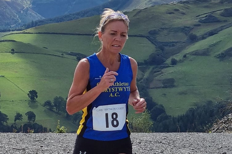  Lynwen Huxtable at the Glyndŵr 7 mile trail 2022