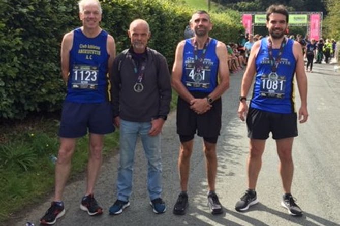 Kevin Holland,  Damian Sidnell, Mel Hopkins, Mark Bloomfield at Lake Vyrnwy