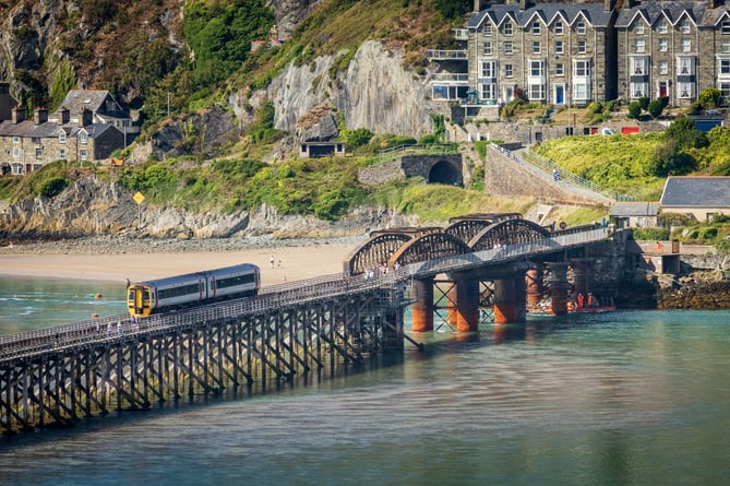 no191022 Barmouth Viaduct TfW train passing over Credit Dom Vacher.jpg