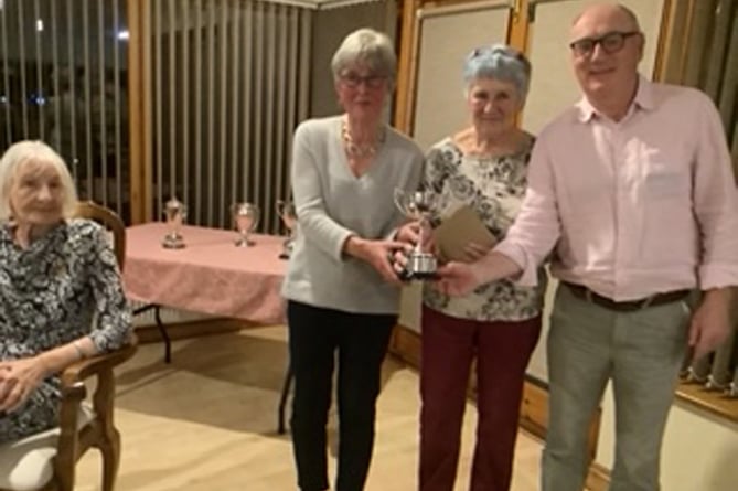 The Deulwyn Morgan Trophy, a foursomes matchplay KO throughout the summer, was won by Jean Harrison and Athole Marshall 2022