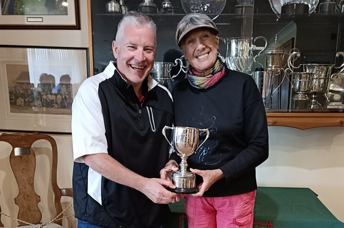 The Stewards Trophy Greensomes  was won by Karen Evans and Martin Harries