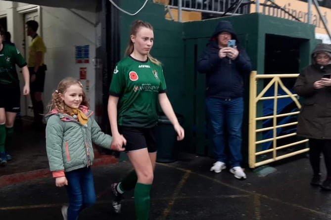 Aberystwyth Town Women FC mascort for first time 061122