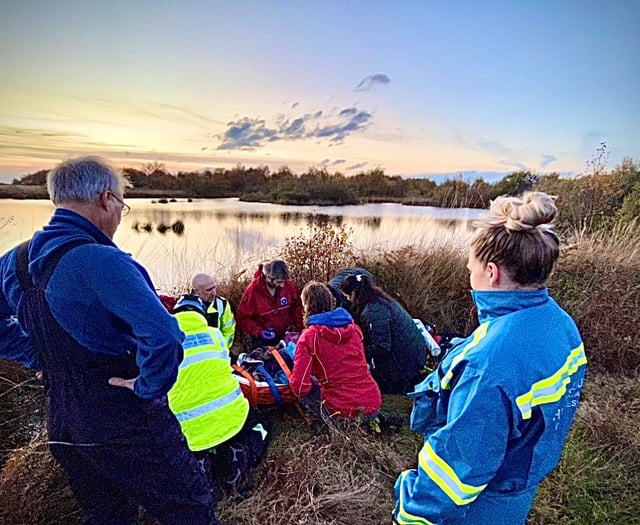 Man, 73, rescued after falling in bog whilst taking photographs