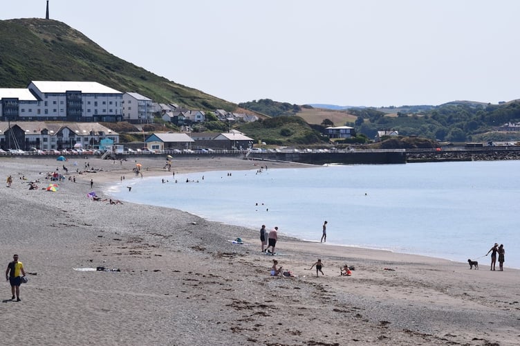 Aberystwyth south beach.