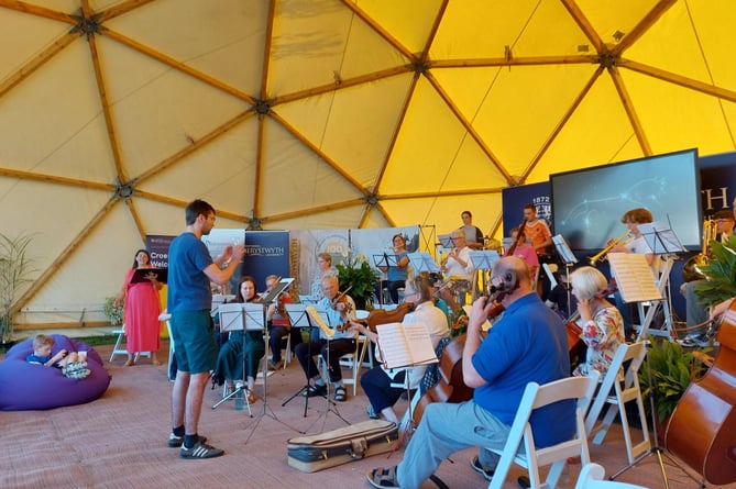 Philomusica, pictured here at the National Eisteddfod in Tregaron, are 50 years old this year and will celebrate with a concert and pre-show talk