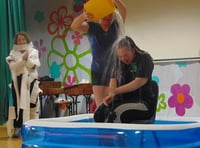 Ice bucket challenge and pies to the face for Children in Need