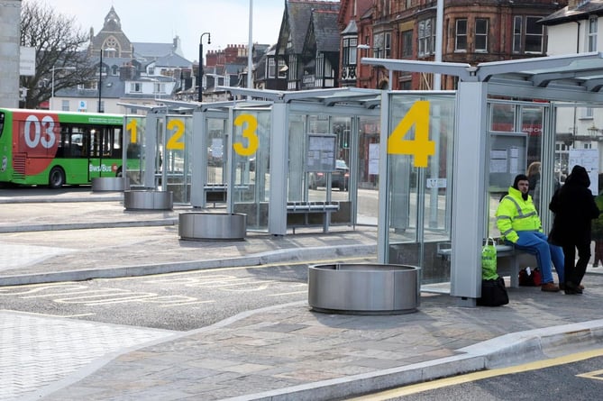 Bus shelters Aberystwyth