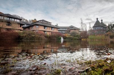 Powys County Council building in Llandrindod Wells 