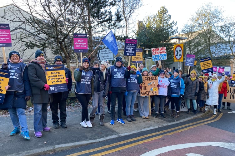 Nurses on strike