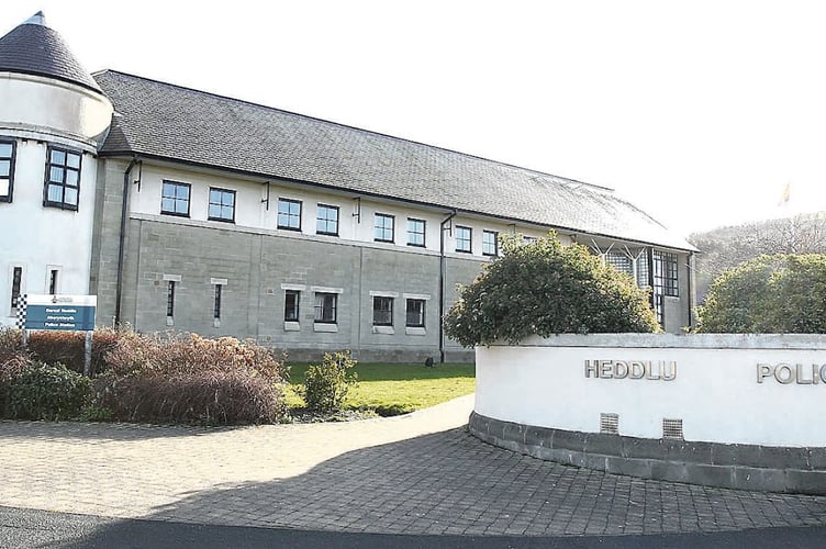 Aberystwyth police station stock