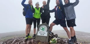 Friends in three peaks challenge raise £1,300