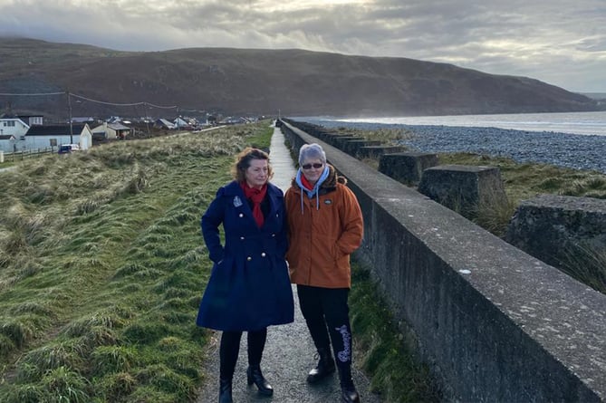 Arthog Community Council chairperson Georgina Salt and clerk Angela Thomas