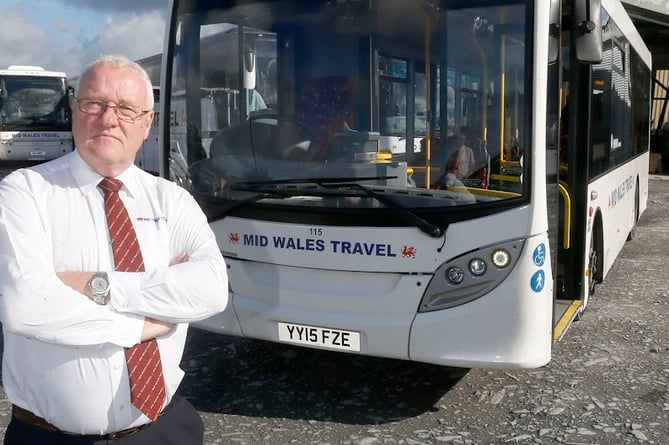 Mid Wales Travel boss Mel Evans