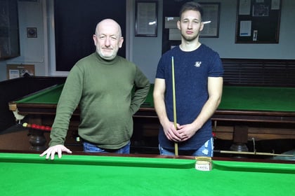TJ wins Ceredigion Snooker Captains Tournament