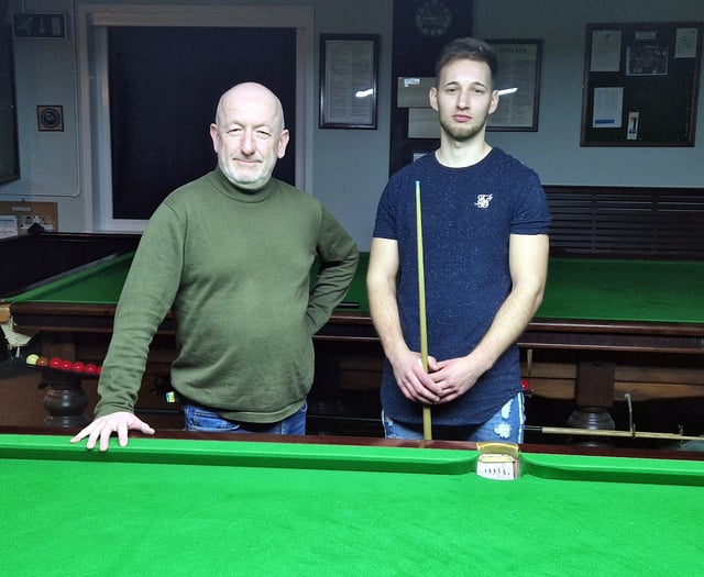 TJ wins Ceredigion Snooker Captains Tournament