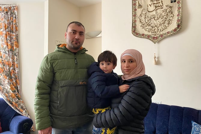 Latifa, her husband Ahmed and their son 