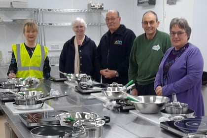 Food bank volunteers welcome addition of new kitchen