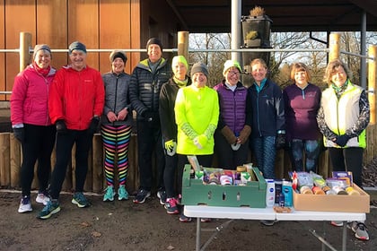 Fun run delivers support to Llanidloes food bank