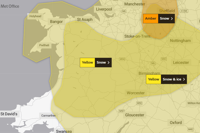 Snow and ice warnings