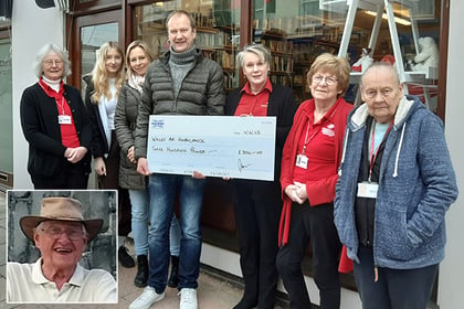 Wales Air Ambulance shop receives £300 donation in memory of volunteer