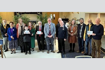 Almost £5,000 Rotary Club cash shared between local good causes