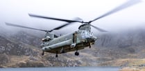 Chinook conducts training exercise in Snowdonia