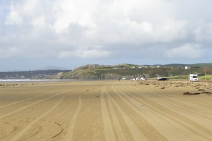 Concern over plans to ban dogs off leads on popular Gwynedd beach