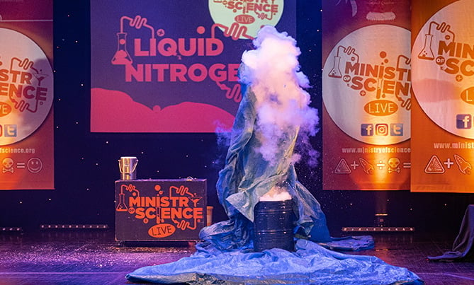 The Ministry of Science show comes to Aberystwyth next week