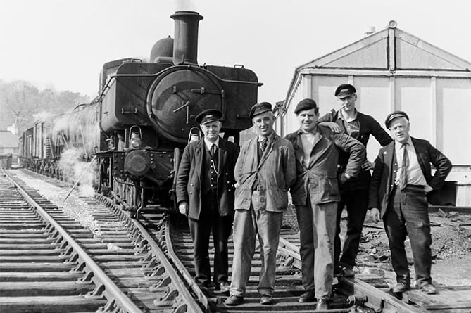 Old Aberystwyth Carmarthen railway workers