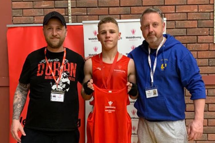 Mikey O’Sullivan won the Welsh youth 57kg title