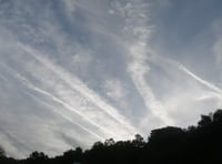 Is that a plane or is it climate engineering? 