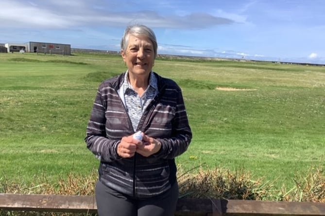 Barbara Reece hit a hole in one Borth & Ynyslas Golf Club 060523 