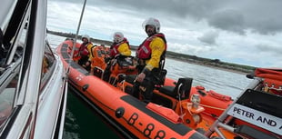 RNLI rescue nine after boat suffers engine problem