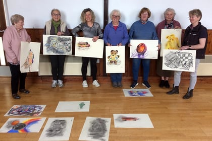 Ceredigion Museum artefacts inspire artists' drawing sessions