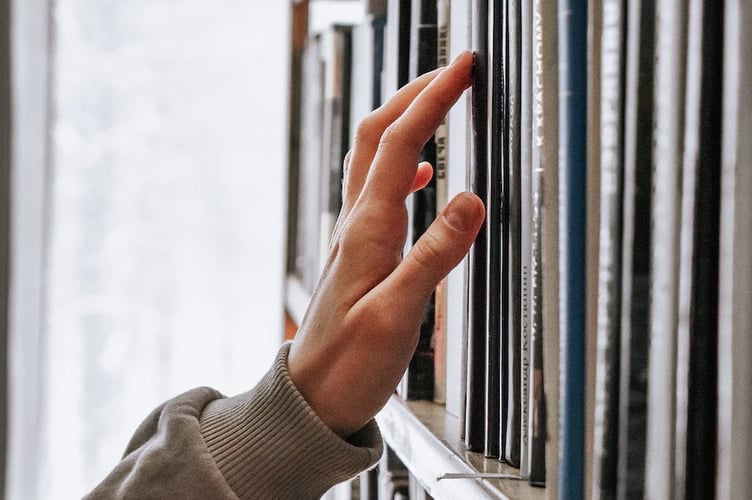 pop-up library stock image