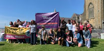 Anti-racism rally staged at Aberystwyth Castle