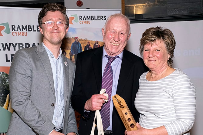 Kay and James Davies Ramblers Cymru Awards