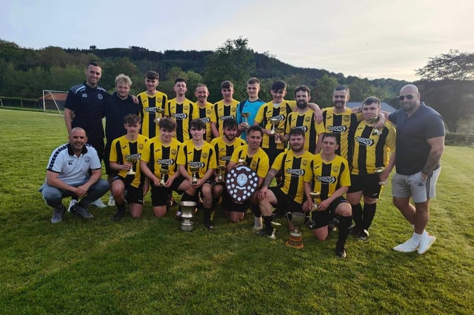 Penparcau Reserves with this season's silverware