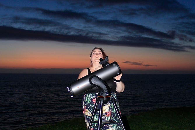 Helena at Llanon beach