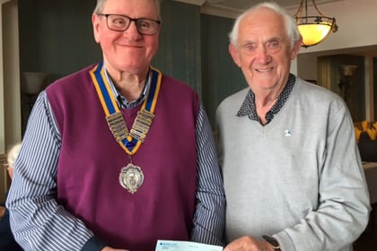 Rotary Club donates £800 to Prostate Cymru