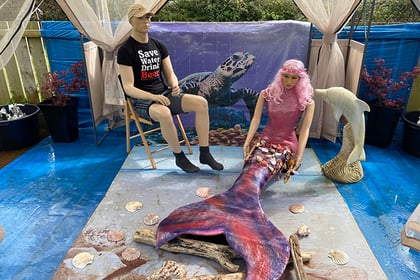 'Amazing' life-sized mermaid art project finally complete 