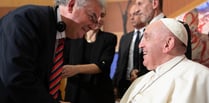 Lampeter Vice-Chancellor meets Pope Francis