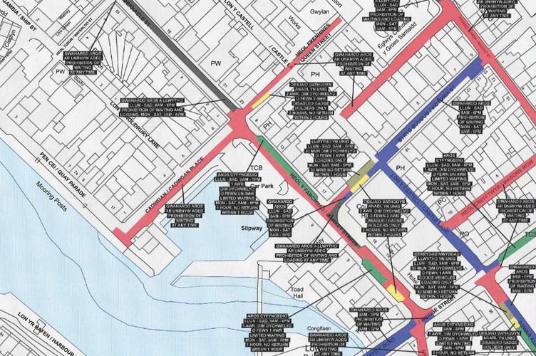 Parking Restrictions June 2023 Aberaeron