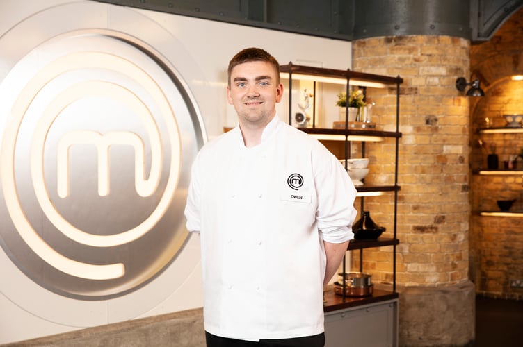 Owen Vaughan in the Masterchef kitchen