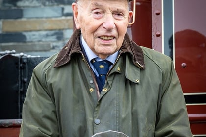 John Bate Aberdyfi man receives MBE for work on Talyllyn Railway