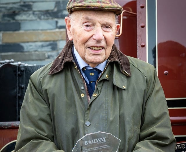 John Bate Aberdyfi man receives MBE for work on Talyllyn Railway