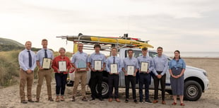 Lifeguards receive award for lifesaving rescues