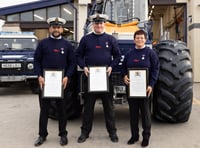 Bravery awards for Cardigan RNLI crew